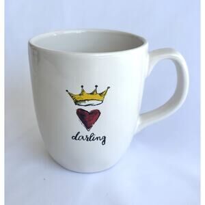 RAE DUNN by Magenta “Darling” w/ Heart & Crown Coffee Mug